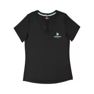 Donnay Tiffany T Shirt Ladies - Black