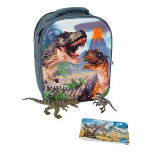 ANIMAL PLANET Mojo Dinosaur Prehistoric Life 3D Backpack Playset