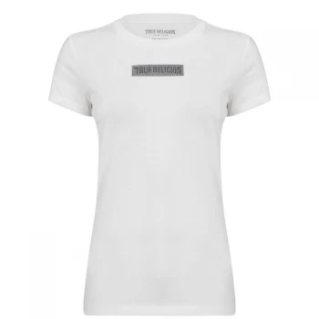 True Religion Crystal Logo t Shirt - White 1700