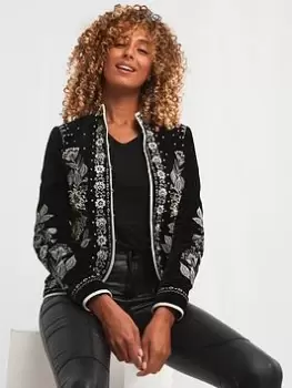 Joe Browns Extraordinary Boutique Jacket -black Multi, Black, Size 14, Women