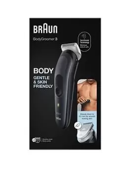 Braun Body Groomer 3 BG3350 Manscaping Tool For Men with Sensitive Comb, One Colour, Men