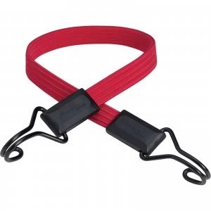 Masterlock Double Hook Flat Bungee Cord 600mm Red Pack of 1