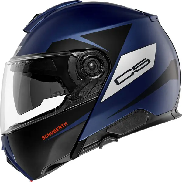 Schuberth C5 Eclipse Blue Black Modular Helmet Size L