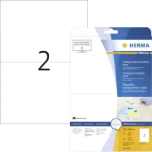 Herma 4683 Labels 210 x 148mm Polyester film Transparent 50 pc(s) Permanent All-purpose labels, Weatherproof labels