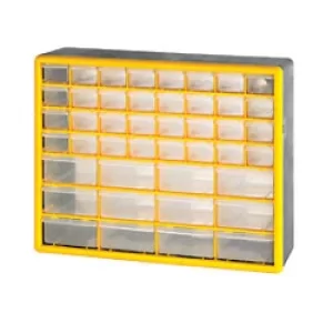 GPC MSB44Z Clear compartment boxes for storage of your components in a workshop, production or service area