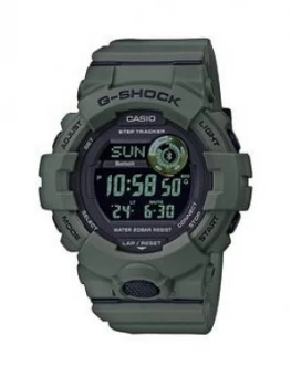 Casio Casio G-Shock Black Digital Dial Green Silicone Strap Watch