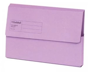 Guildhall Document Wallet Blue Angel Violet - 50 Pack