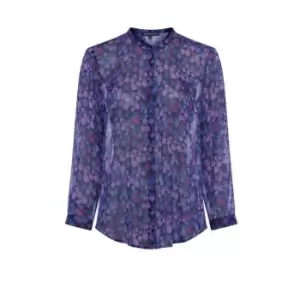 French Connection Bethany Crinkle Shirt - Blue