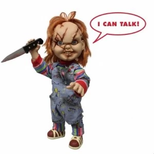 Mezco Chucky 15" Scarred Figure with Sound