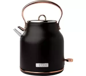 Haden Heritage 1.7L Traditional Kettle 205360 in Black & Copper