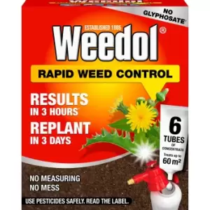 Weedol Rapid Concentrated Weed Killer 0.17L 0.35Kg, Pack Of 6