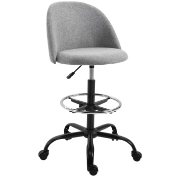Vinsetto Padded Polyester Tall Design Office Chair - Grey