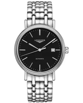 Longines Presence Automatic Black Dial Stainless Steel Mens Watch L4.922.4.52.6 L4.922.4.52.6