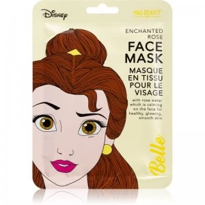 Mad Beauty Disney Princess Belle Calming Face Sheet Mask With Extracts Of Wild Roses 25ml