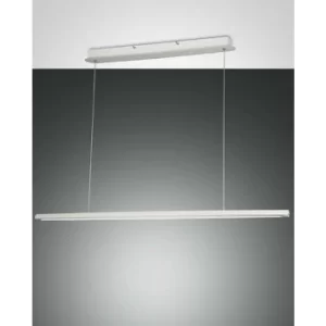 Fabas Luce Mason LED Integrated Pendant Ceiling Light Light White Glass