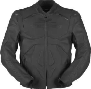 Furygan Ghost Motorcycle Leather Jacket, Black Size M black, Size M