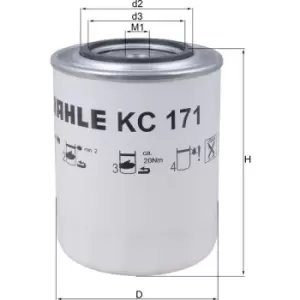 Fuel Filter KC171 78749749 by MAHLE Original