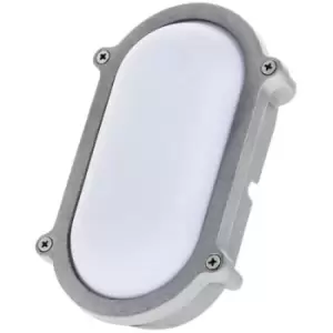 Timeguard 9W 530lm Oval LED Energy Saver Bulkhead Light - Daylight - LEDBHO9W