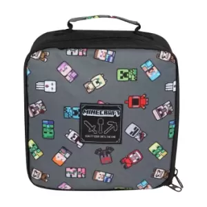 Minecraft Boys Characters Lunch Box (One Size) (Grey/Multicoloured)