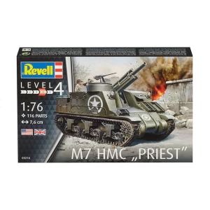 M7 HMC Priest 1:76 Level 4 Revell Model Kit