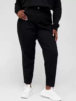 Calvin Klein Jeans Plus Mom Jean - Black, Size 40, Women