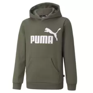 Puma Essential Logo Hoodie Juniors - Green