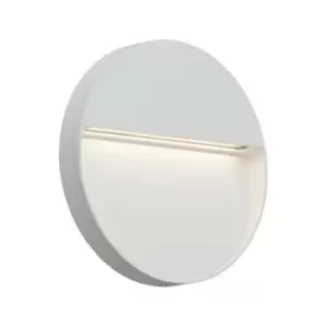 Led Round Wall /Guide light - White, 230V IP44 4W - Knightsbridge