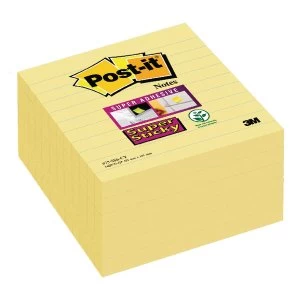Post it Super Sticky Extra Large 101x101mm 90 Sheets Canary Yellow Not