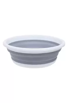Collapsible Round Washing Up Bowl Grey