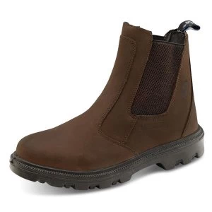 Click Footwear Sherpa Dealer Boot PU RubberLeather Size 8 Brown Ref