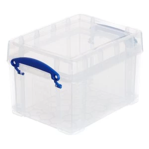 Really Useful Clear Plastic Storage Box 3L