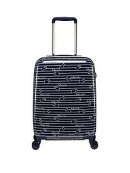 Radley Dog Stripe Small 4 Wheel Suitcase - Ink