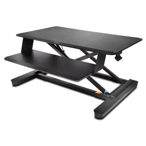 Kensington SmartFit 103 x 83cm Sit Stand Rectangular Desk Black with Black Frame