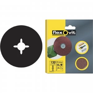 Flexovit Drill Mount Sanding Discs 125mm 120g Pack of 10