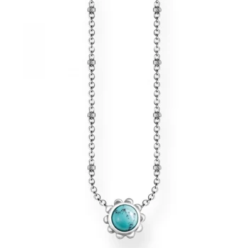 Ladies Thomas Sabo Sterling Silver Glam & Soul Ethno Turquoise Necklace