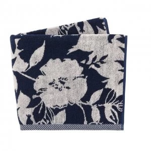 Helena Springfield Dark Blue Cotton 'Lilium' Towels - bath towel