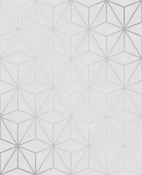 Fine Decor Pulse Geometric Metallic Effect Embossed Wallpaper