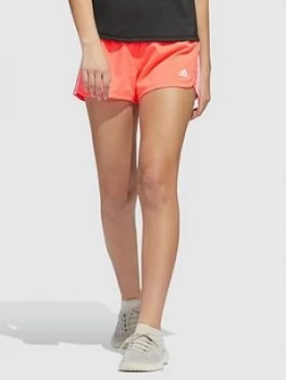 adidas Heat Ready Pacer 3 Stripe Woven Shorts - Pink, Size L, Women