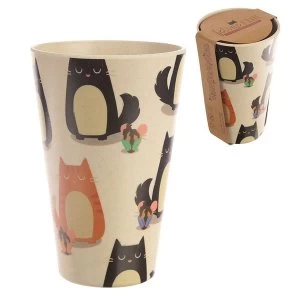 Friendly Cat Design Bambootique Eco Cup