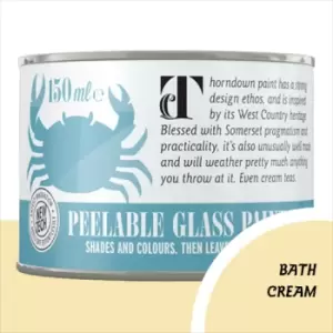 Thorndown Bath Cream Peelable Glass Paint 150ml - Opaque
