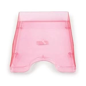 A4Foolscap Polystyrene Continental Letter Tray Ice Pink CP130YTIPK