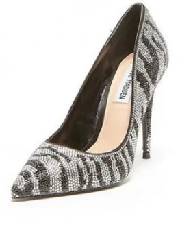 Steve Madden Daisie Heeled Shoes - Zebra, Zebra, Size 7, Women