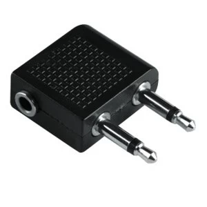 Hama Audio Adapter-Mono 00122383 2 x 3.5 MM Jack Male to 3.5 MM Stereo Jack Socket) Black