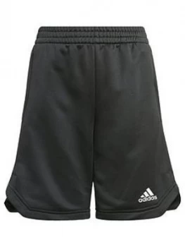 adidas Boys Junior B A.R. XFG Short - Black/White, Size 7-8 Years