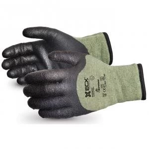 Superior Glove Emerald Cx KevlarSteel Winter PVC Palm Black 2XL Ref