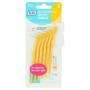 TePe Interdental Brush Angle Yellow Size 4 6 pack