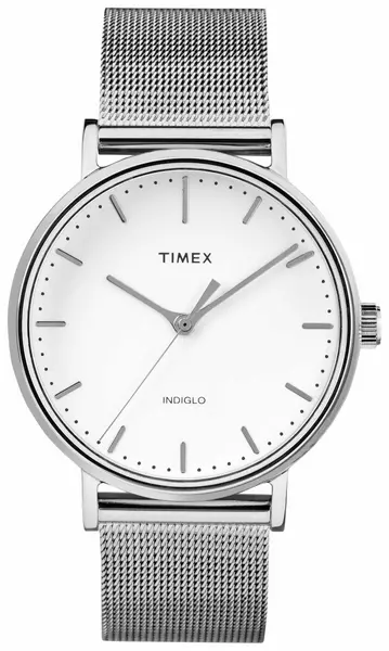 Timex TW2R26600 Fairfield 37mm Silver-tone Case White Dial Watch