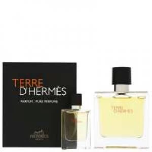 Hermes Terre DHermes Pure Parfum Spray 75ml Gift Set