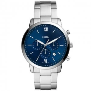 Fossil Blue And Silver 'Neutra Chrono' Chronograph Classical Watch - FS5792