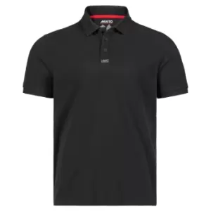 Musto Mens Essential Pique Organic Cotton Polo Shirt Black S